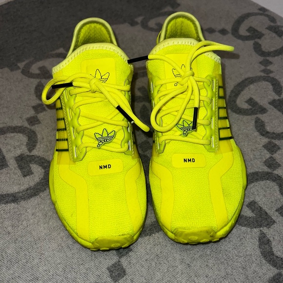 Adidas NMD, neon yellow, size 4Y/6W - Picture 2 of 6